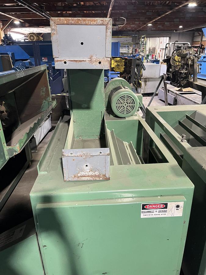 Used BLOAPCO  3CAXS-1536-B 3 SHAFT SHREDDER WITH CONVEYOR