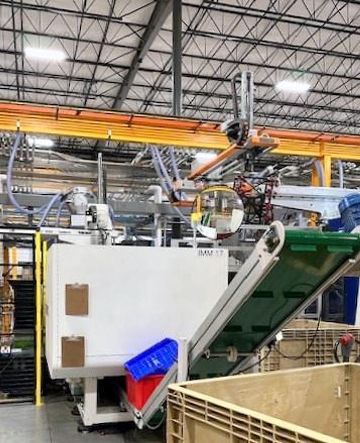 Used PATTYN HIGH-SPEED CASE ERECTING AND BAG INSERTING AUTOMATED PACKAGING SYSTEM