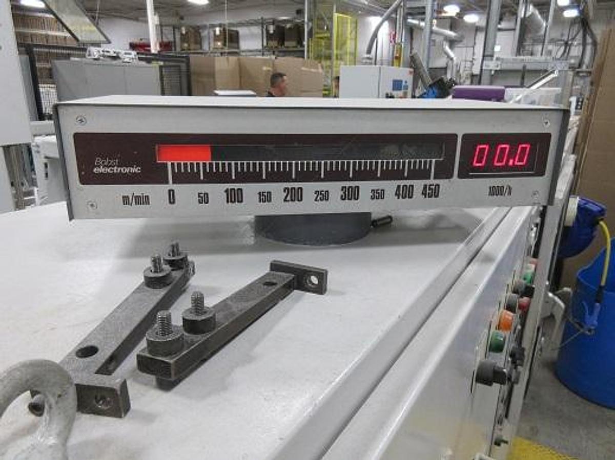 Used BOBST DOMINO 90 MATIC FOLDER GLUER 