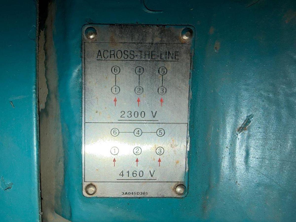 Used 400HP TEC-WESTINGHOUSE AC MOTOR FRAME 5808A OVERHAULED JANUARY 2015