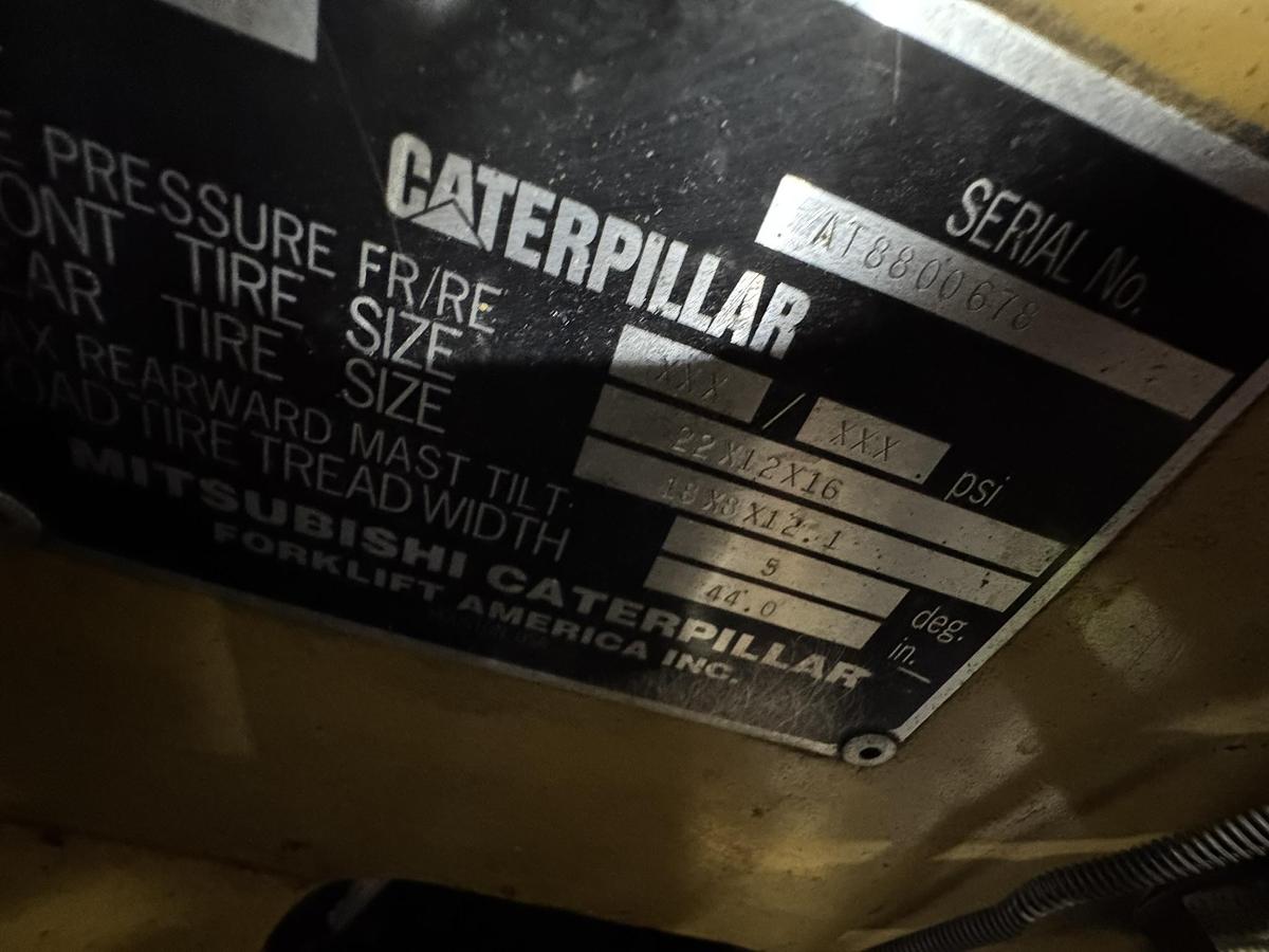 Used CATERPILLAR MODEL GC55KSTR FORKLIFT