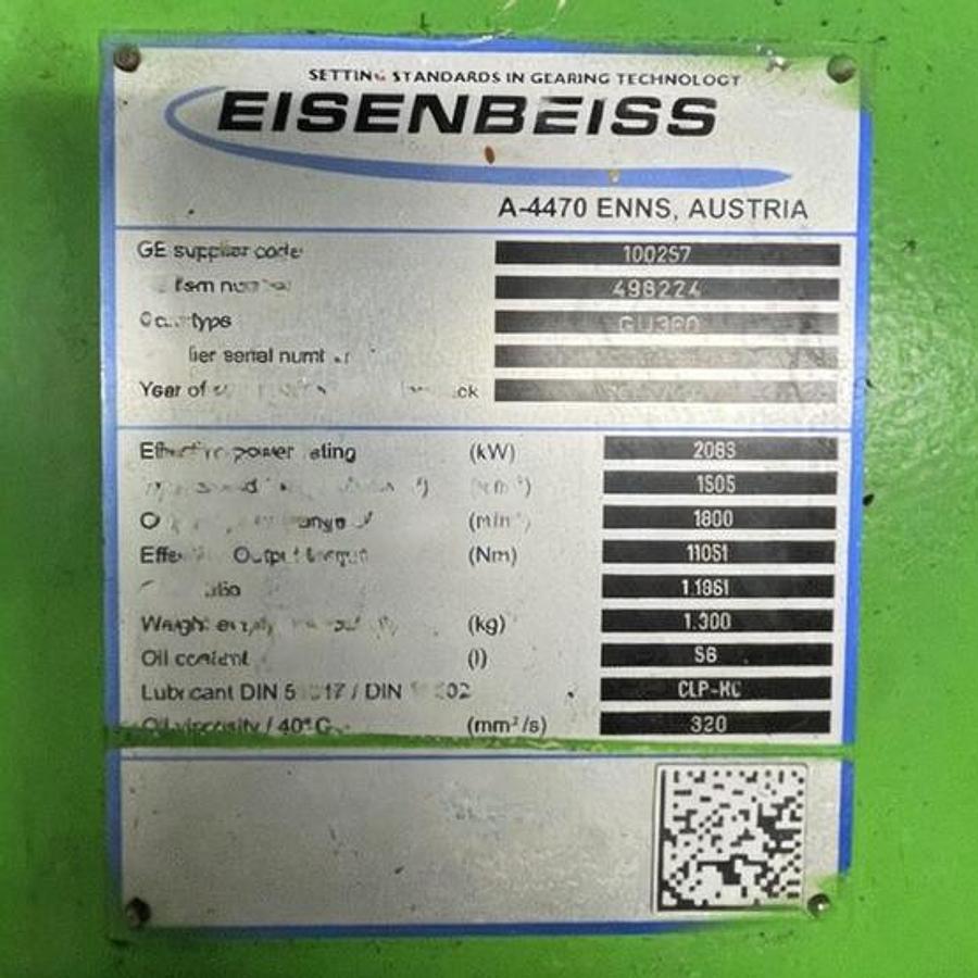 Used 2000kW JENBACHER J612 NATURAL GAS GENERATOR