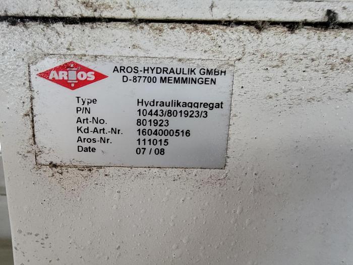 Used 2008 VECOPLAN RG 52 / 100 SINGLE SHAFT SHREDDER 100HP with Discharge Conveyor and High Dump