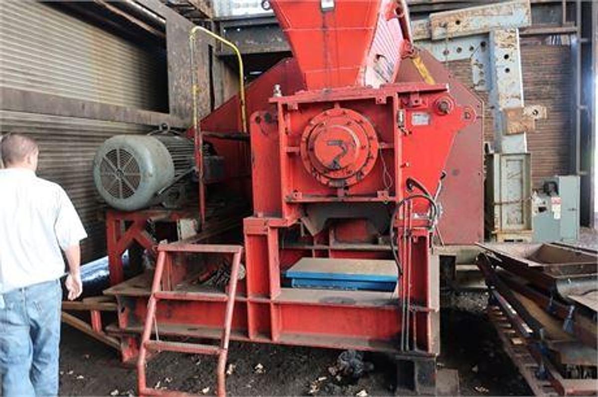 Used CIMP MODEL PCR 1600 TIRE SHREDDING LINE WITH 200HP CIMP 1600 GRANULATOR & 125HP CIMP 1200 GRANULATOR