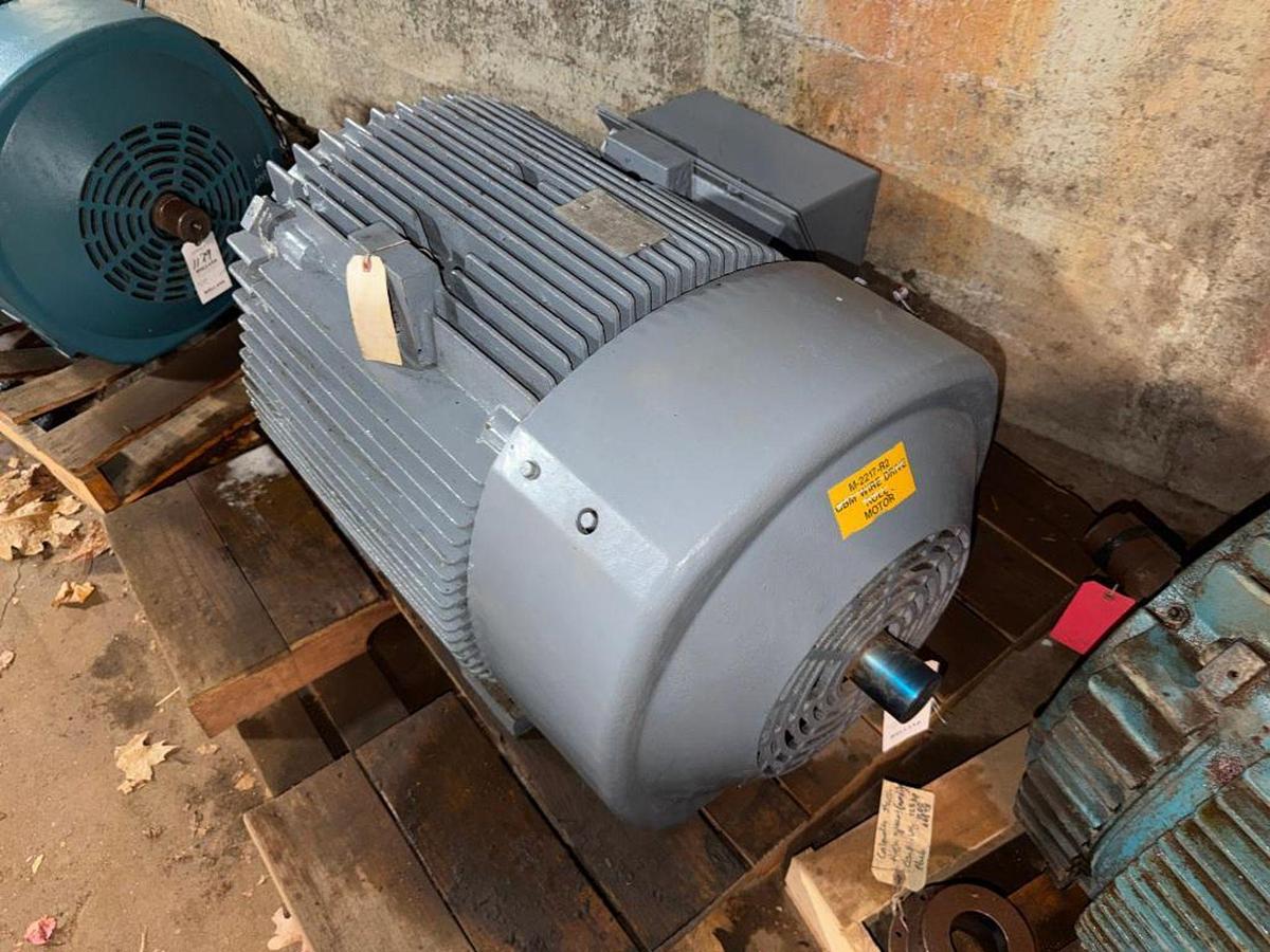 Used 125HP GE MOTORS AC MOTOR FRAME 445TS