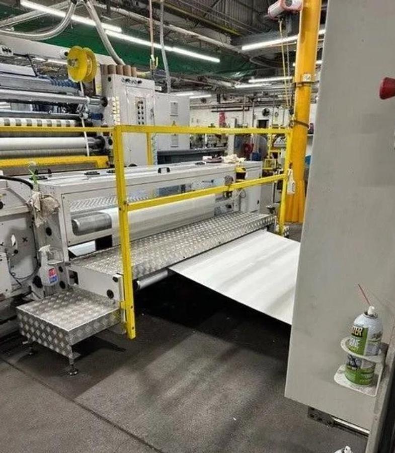 Used 62" WIDE GHEZZI & ANNONI MODEL FA 300 NV FULLY AUTOMATIC TAPE SLITTER MFG 2020