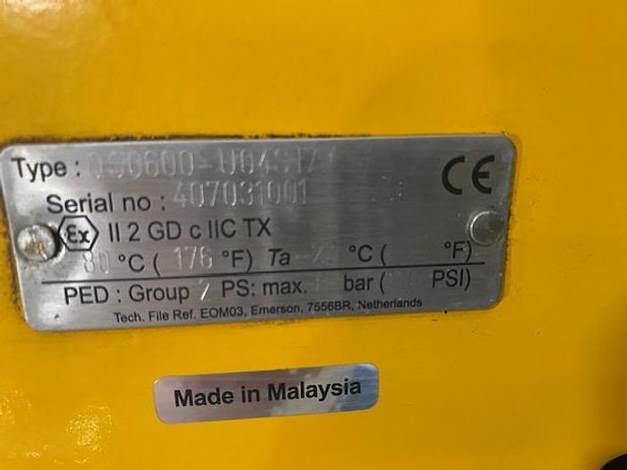 Used EMERSON TYPE 050600-U0481A0 ACTUATOR WITH 3" BALL VALVE