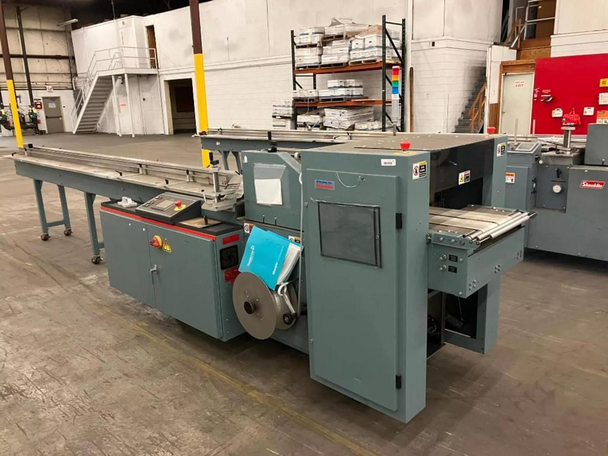 Used SHANKLIN F-5AC AUTOMATIC SIDE SEAL SHRINK WRAPPER