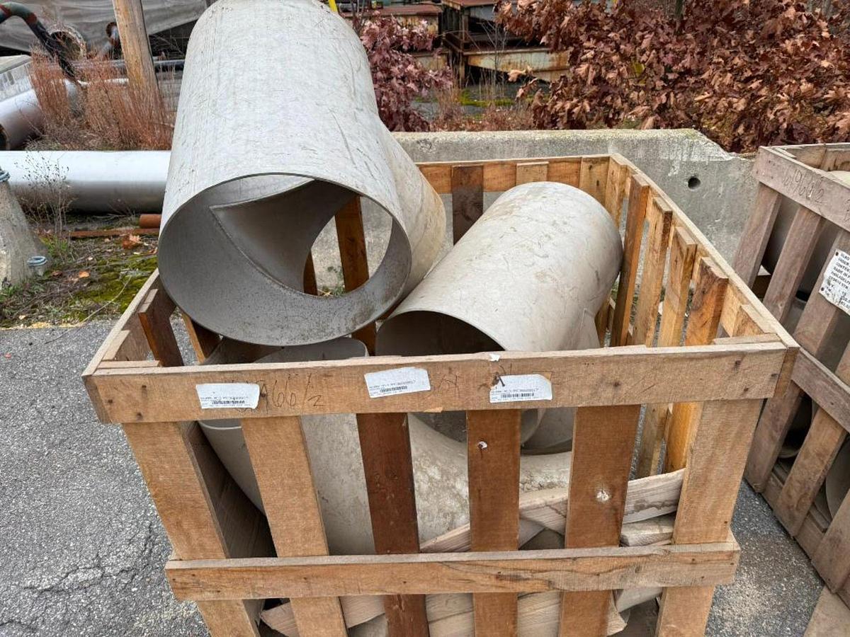 Used LOT OF LARGE INDUSTRIAL PIPE FITTINGS