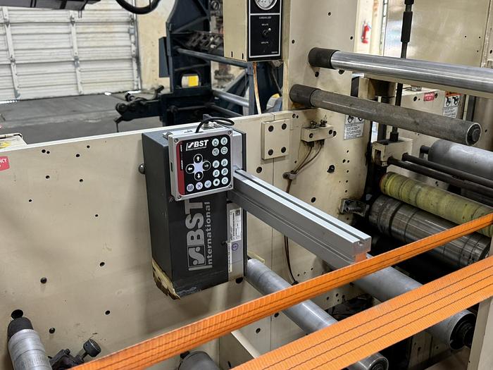 Used 13" WIDE MARK ANDY MODEL 2200-13E FLEXO PRESS 8 PRINT STATIONS 1 DIE CUTTING STATION