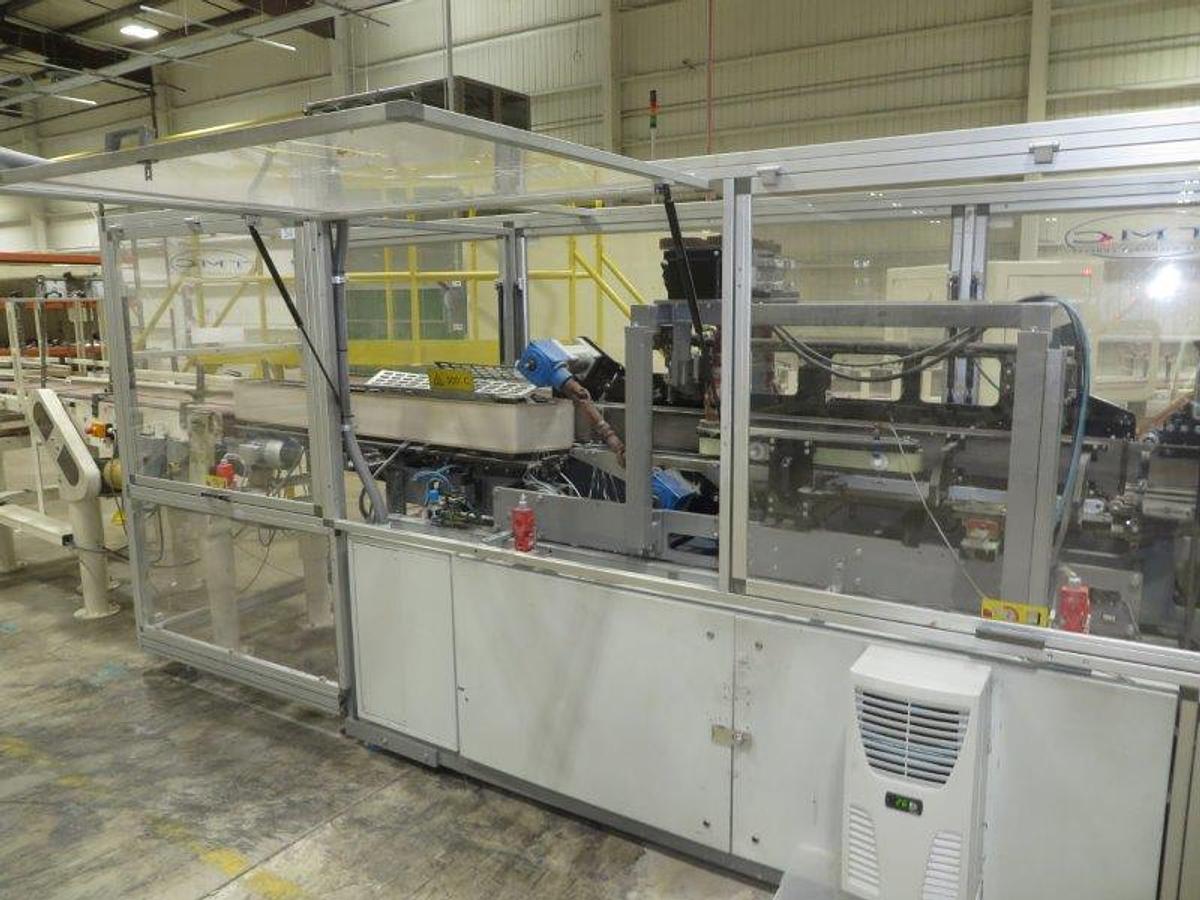 Used 2005 PERINI SINCRO 5.0 106" BRT REWINDING LINE WITH 2 LANE PERINI LOG SAW