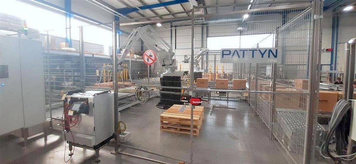 Used PATTYN HIGH-SPEED CASE ERECTING AND BAG INSERTING AUTOMATED PACKAGING SYSTEM