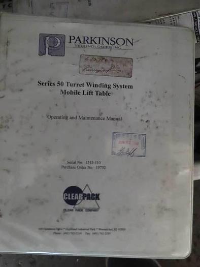 Used 60" PARKINSON SINGLE POSITION TURRET WINDER