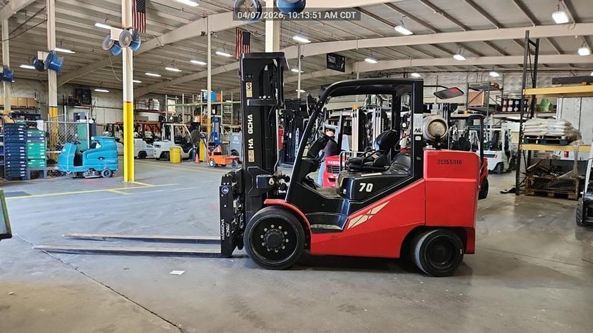 Used HANGCHA MODEL FP70C 15,500 LB FORKLIFT 2023