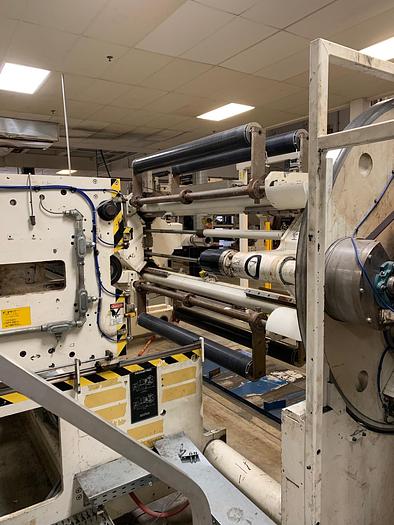 Used 66" GEOMETRICS TURRET REWINDER 40" OD CAPACITY - PENDING LS