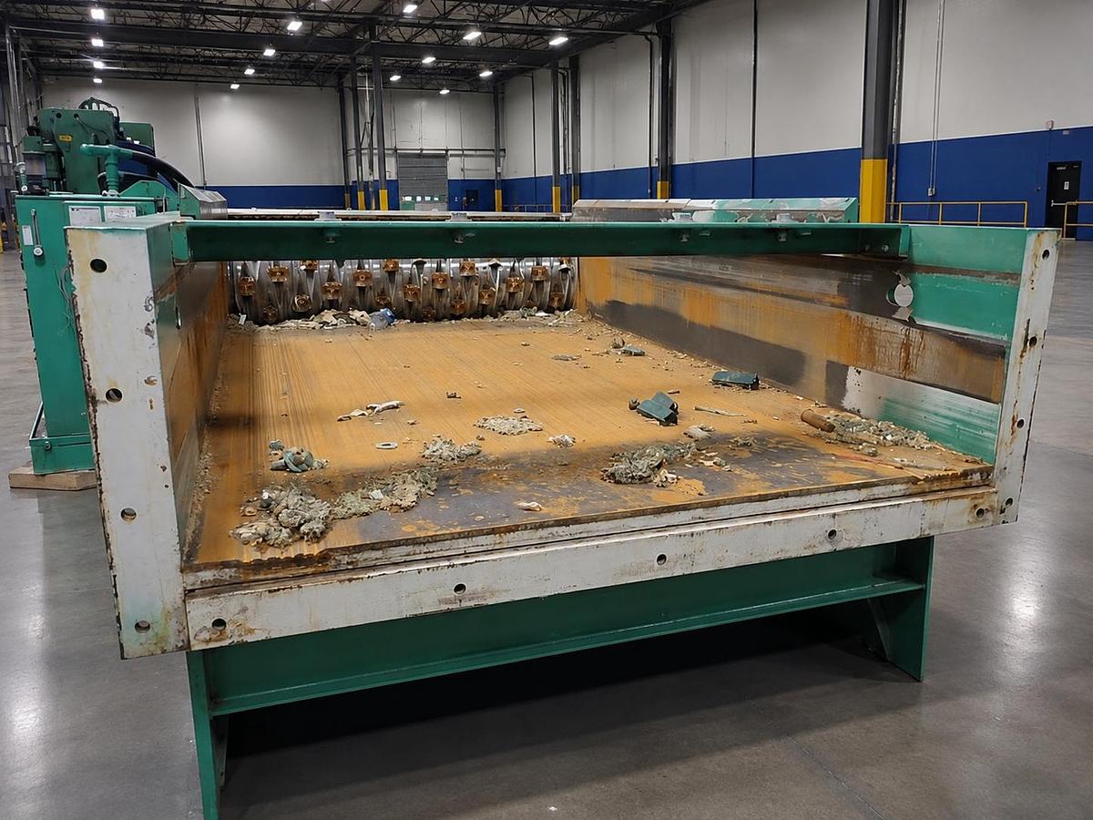 Used 63" GRANUTECH SATURN ROTO-GRIND MODEL M160H SINGLE SHAFT SHREDDER 200 HP 