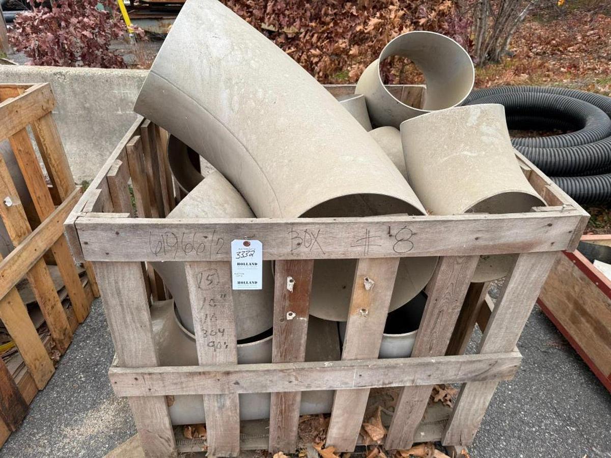 Used LOT OF LARGE INDUSTRIAL PIPE FITTINGS