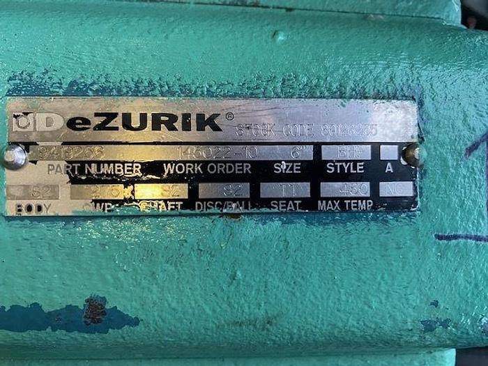 Used DEZURIK HIGH PERFORMANCE BHP STYLE 6" BUTTERFLY CONTROL