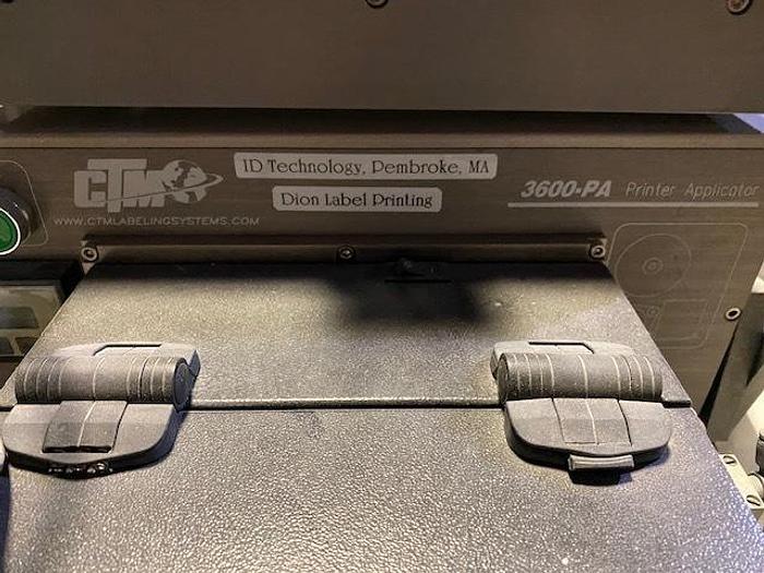 Used CTM LABELING SYSTEMS 3600 PA PRINTER APPLICATOR