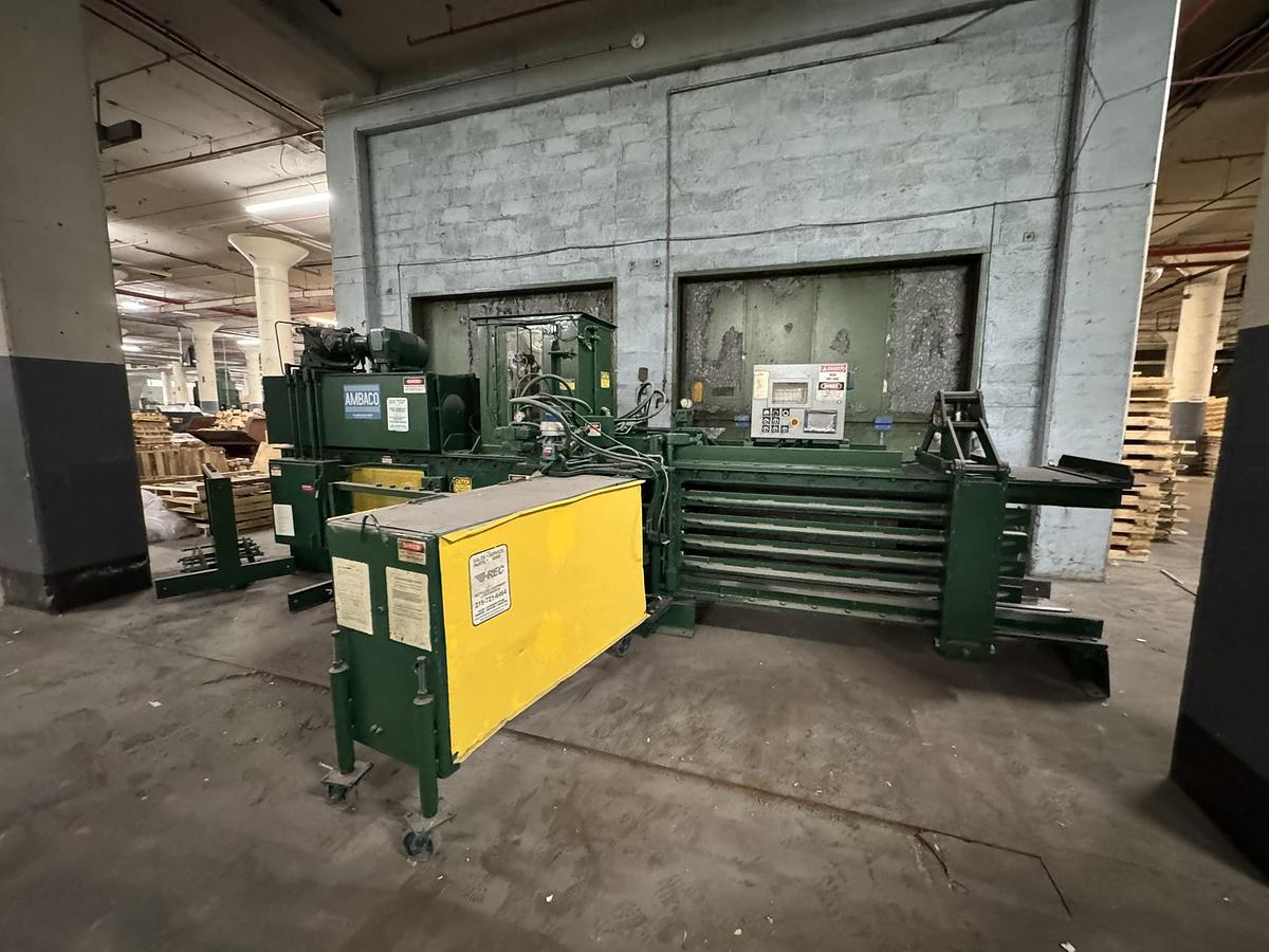 Used AMERICAN BALER MODEL 10357 HORIZONTAL AUTOTIE BALER 20 HP