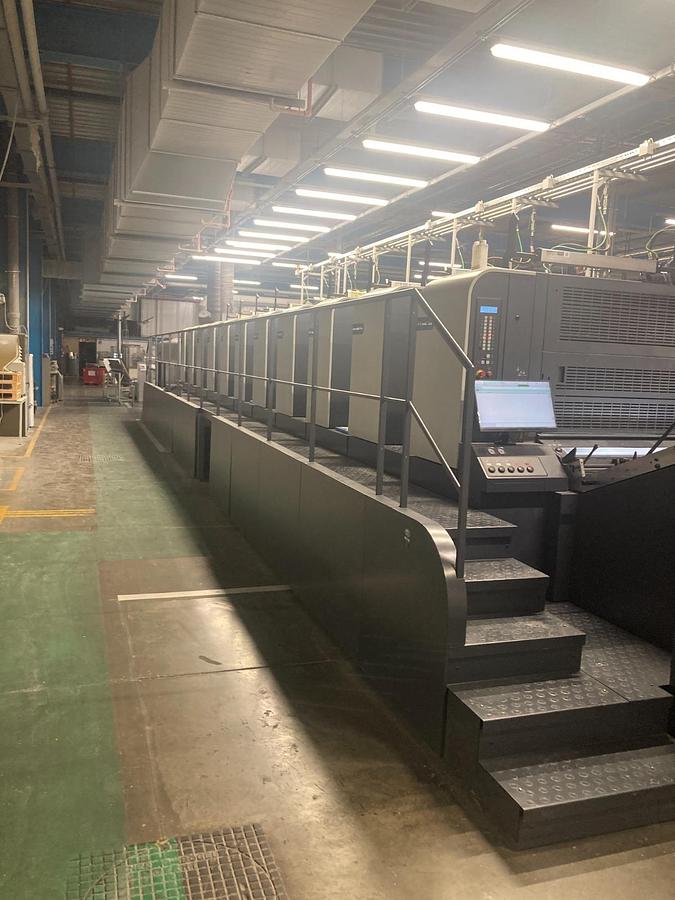 Used MAN ROLAND MODEL R 710 PLV ELITE PRINTING LINE