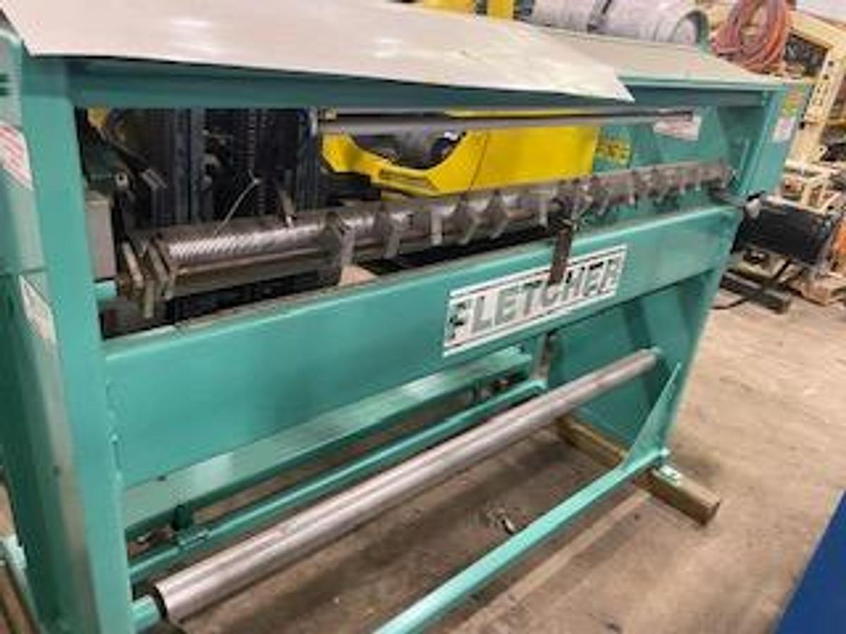 Used 62" WIDE FLETCHER MACHINE INC. MODEL FM-84 RAZOR SLIT SECTION 