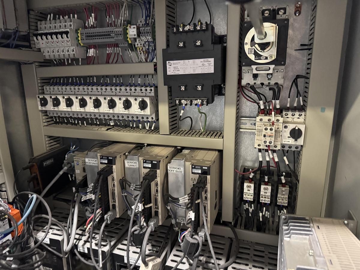 Used 50" WIDE PINNACLE VERSA SPR WIPE LINE SLITTER REWINDER / PERFORATOR