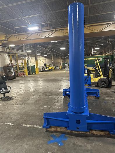 Used 84" WIDE BLACK CLAWSON HYDRAULIC PAPER ROLL SPLITTER 72" DIAMETER - PENDING JF