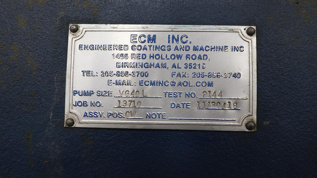 Used VOONER VG40A-L VACUUM PUMP REBUILT SPARE (REPLACEMENT OF CL4001 NASH)