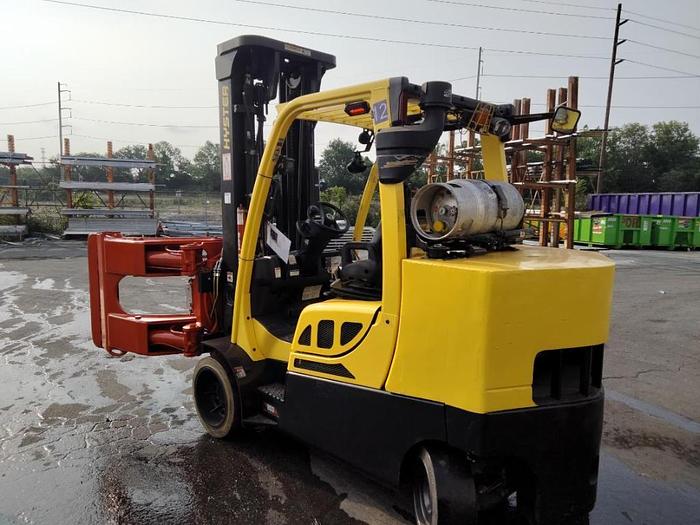 Used 12,000 POUND HYSTER MODEL S120FTPRS TRIPLE STAGE ROLL CLAMP TRUCK 2018
