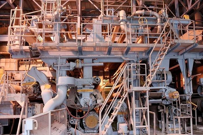 Used 220" (5.59M) METSO / BELOIT FOURDRINIER PAPER MACHINE