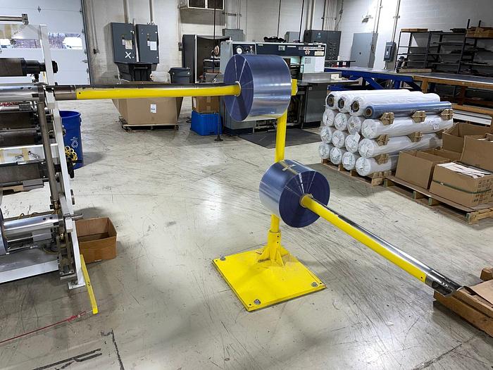 Used 60" PHOENIX MODEL 645FC-60 DUPLEX SLITTER REWINDER FOR VINYLS - PENDING SALE