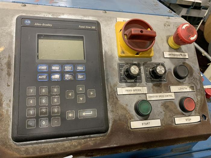 Used 96" ROSENTHAL SHEETER WITH SCORE SLITTING AND STACKER/FOLDING BAR - ALLEN BRADLEY CONTROLS PENDING JA Sold