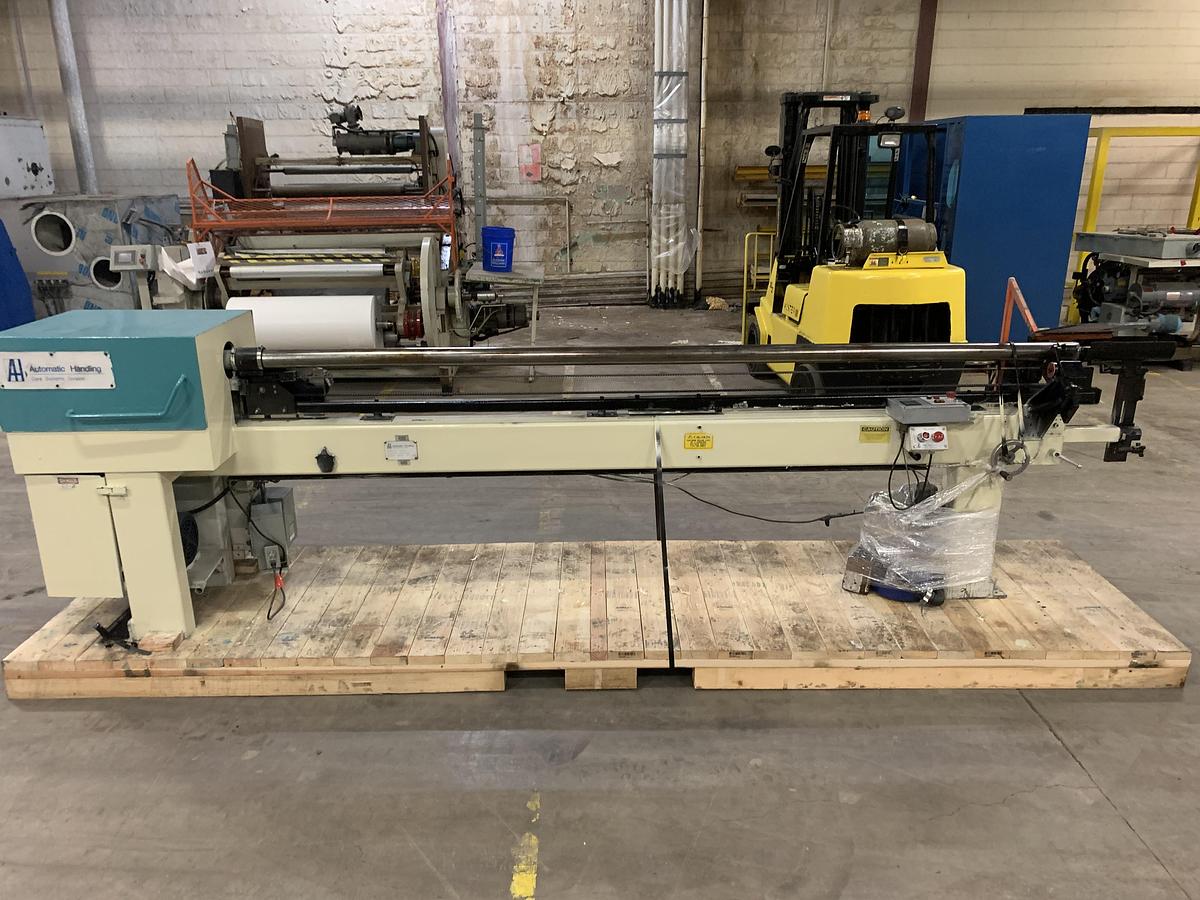 Used 120" WIDE AUTOMATIC HANDLING MODEL SHARK-10 CORE CUTTER 3" CORES