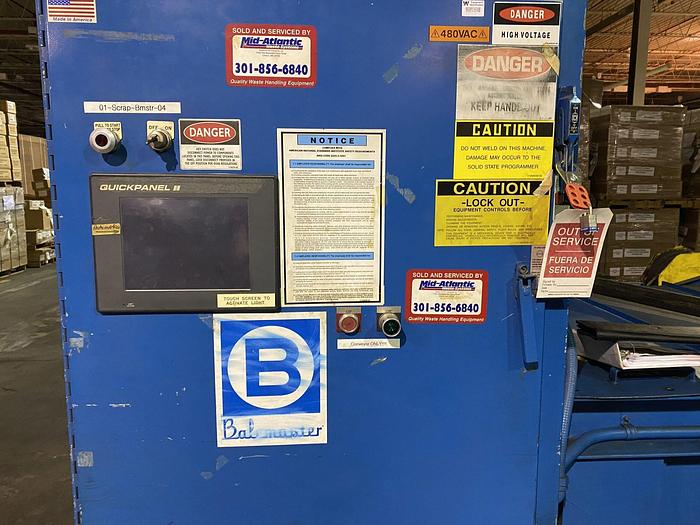 Used BALEMASTER EO-650 25HP HORIZONTAL BALER WITH AUTO TIE