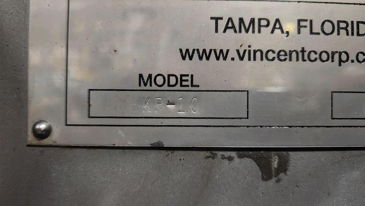 Used VINCENT KP-10 SCREW PRESS