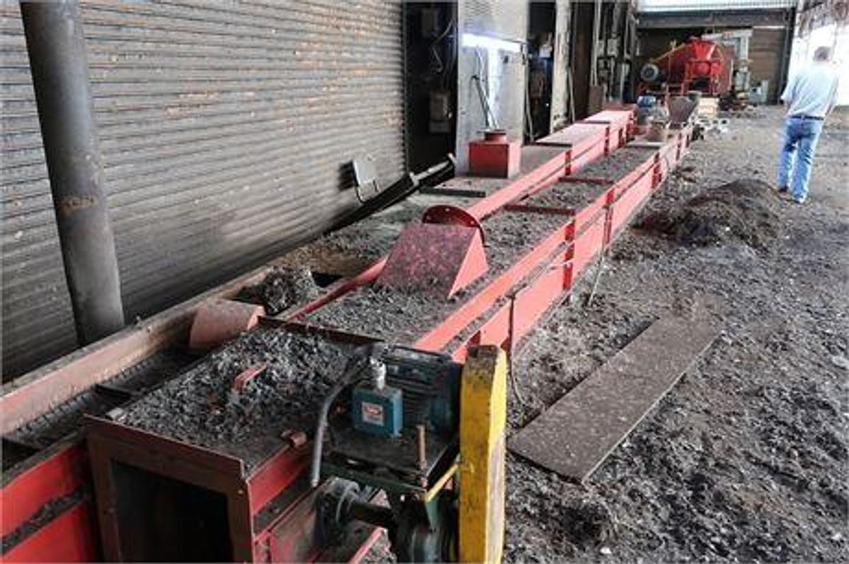 Used CIMP MODEL PCR 1600 TIRE SHREDDING LINE WITH 200HP CIMP 1600 GRANULATOR & 125HP CIMP 1200 GRANULATOR