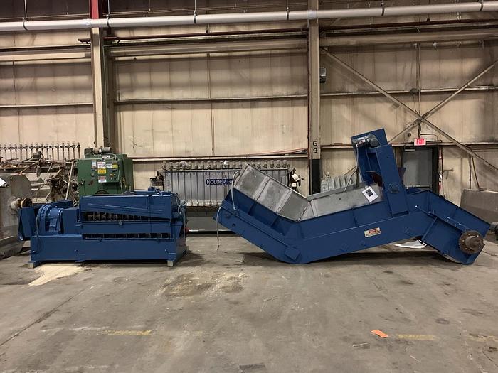 Used MAREN MODEL 60 SHREDDER W/ INCLINE CONVEYOR AND DUMPER