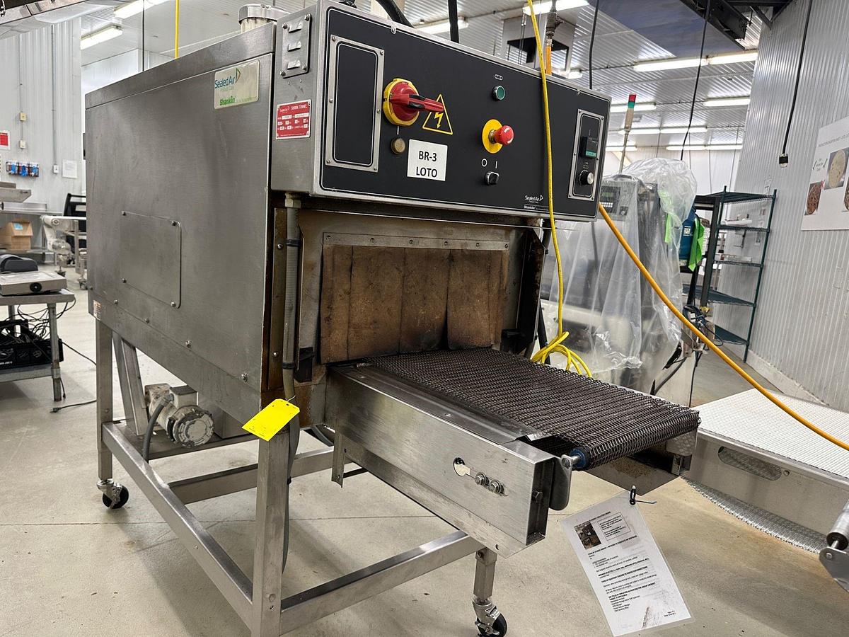 Used SHANKLIN T-71 STAINLESS STEEL SHRINK TUNNEL