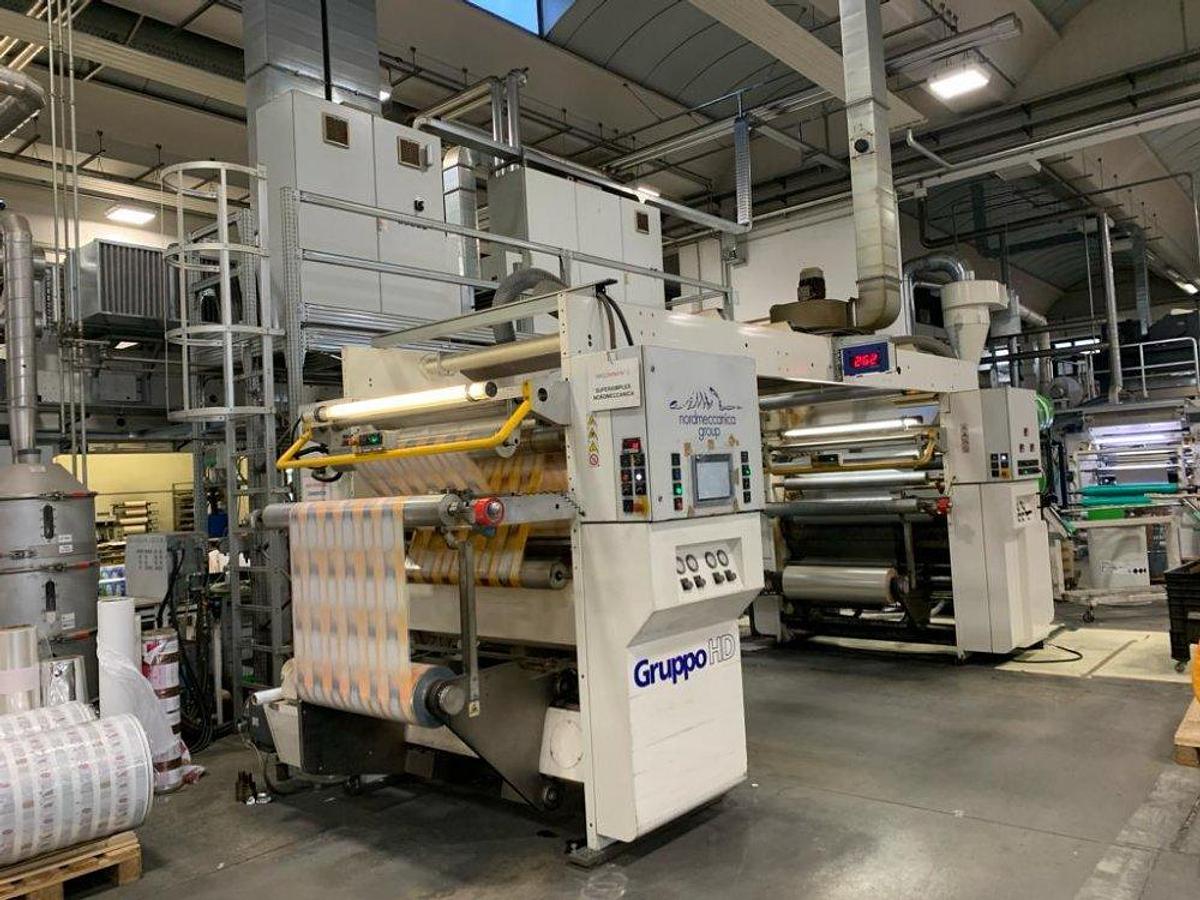 Used 51" WIDE NORDMECCANICA SUPER SIMPLEX SL HD SOLVENTLESS LAMINATOR