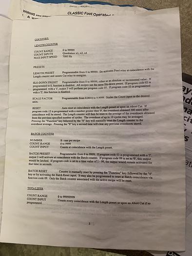 Used 30" ROSENTHAL SHEETER MODEL SM-30-Z-C