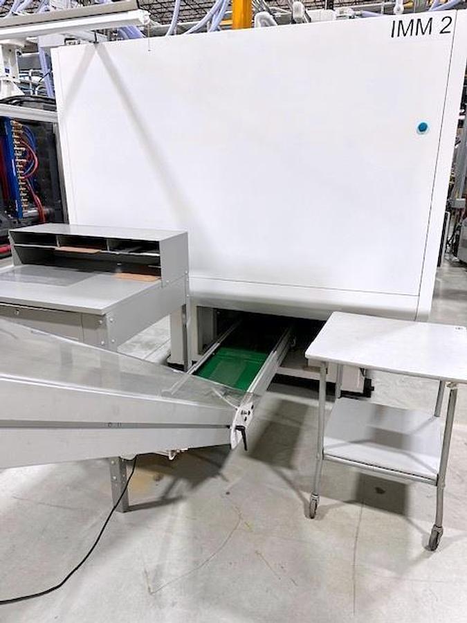 Used PATTYN HIGH-SPEED CASE ERECTING AND BAG INSERTING AUTOMATED PACKAGING SYSTEM