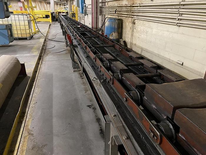 Used 375' 5000LB CAPACITY IN FLOOR ROLL HANDLING SYSTEM