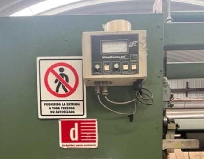 Used 72" WIDE DUSENBERY MODEL 613 COUNTER ROLL REWINDER 16" REWIND DIAMETER - PENDING