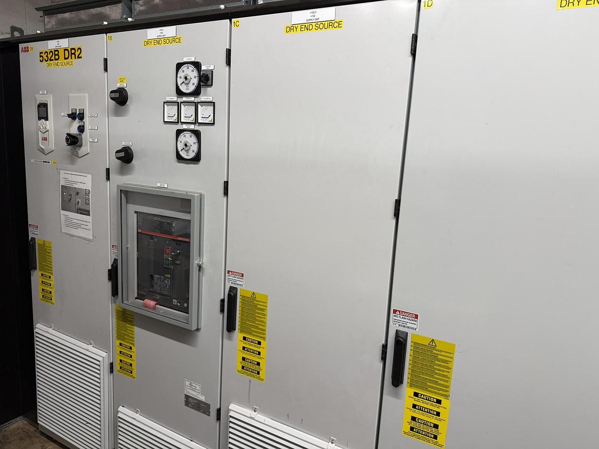 Used 110" (2.8M) VOITH FOURDRINIER PAPER MACHINE (2002) – LINERBOARD / TUBE & CORE – 72" DIAMETER DRYERS – DUAL SHOE PRESS (LBM)