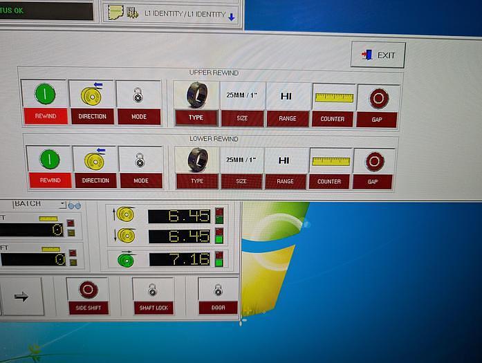 Used 55" WIDE TITAN SR7 DUPLEX SLITTER - TEST RUN INCLUDED