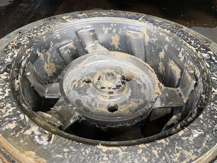 Used BLACK CLAWSON UV-100 PRESSURE SCREEN STAINLESS STEEL W/ MOTOR 2 OF 3