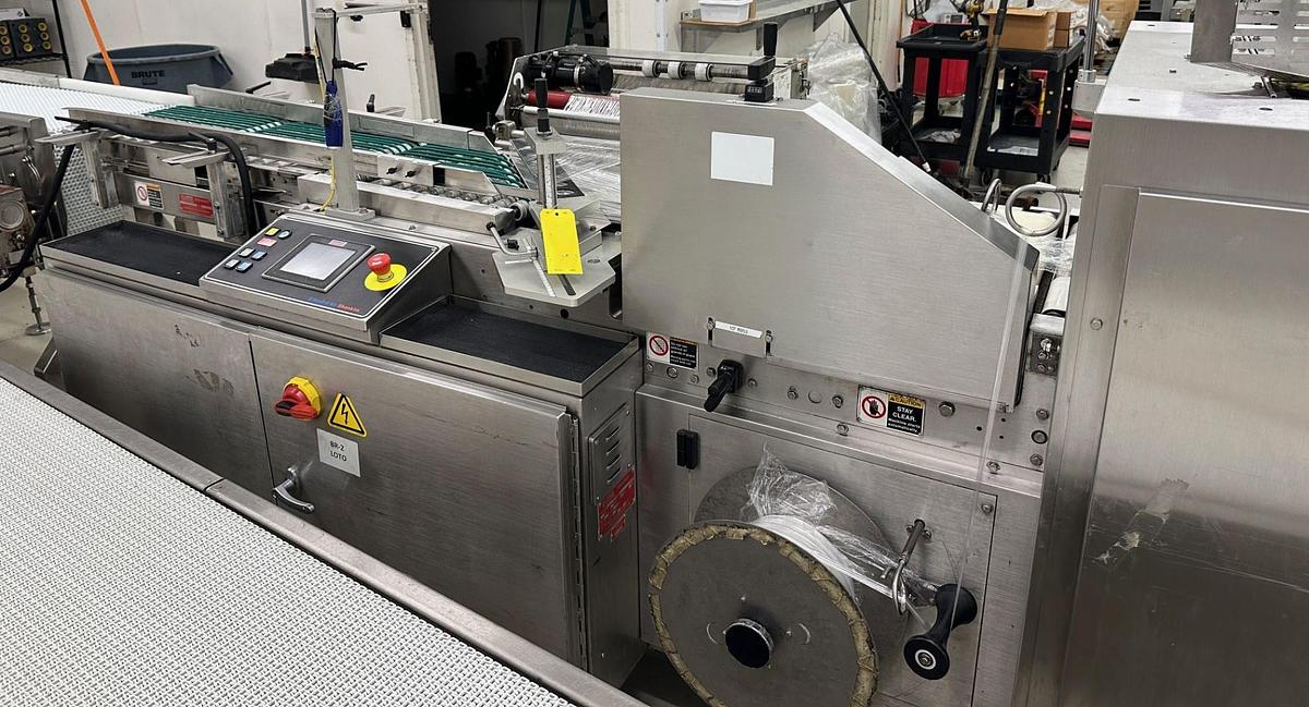 Used SHANKLIN F-1A CDA STAINLESS STEEL FOOD GRADE SIDE SEAL SHRINK WRAPPER