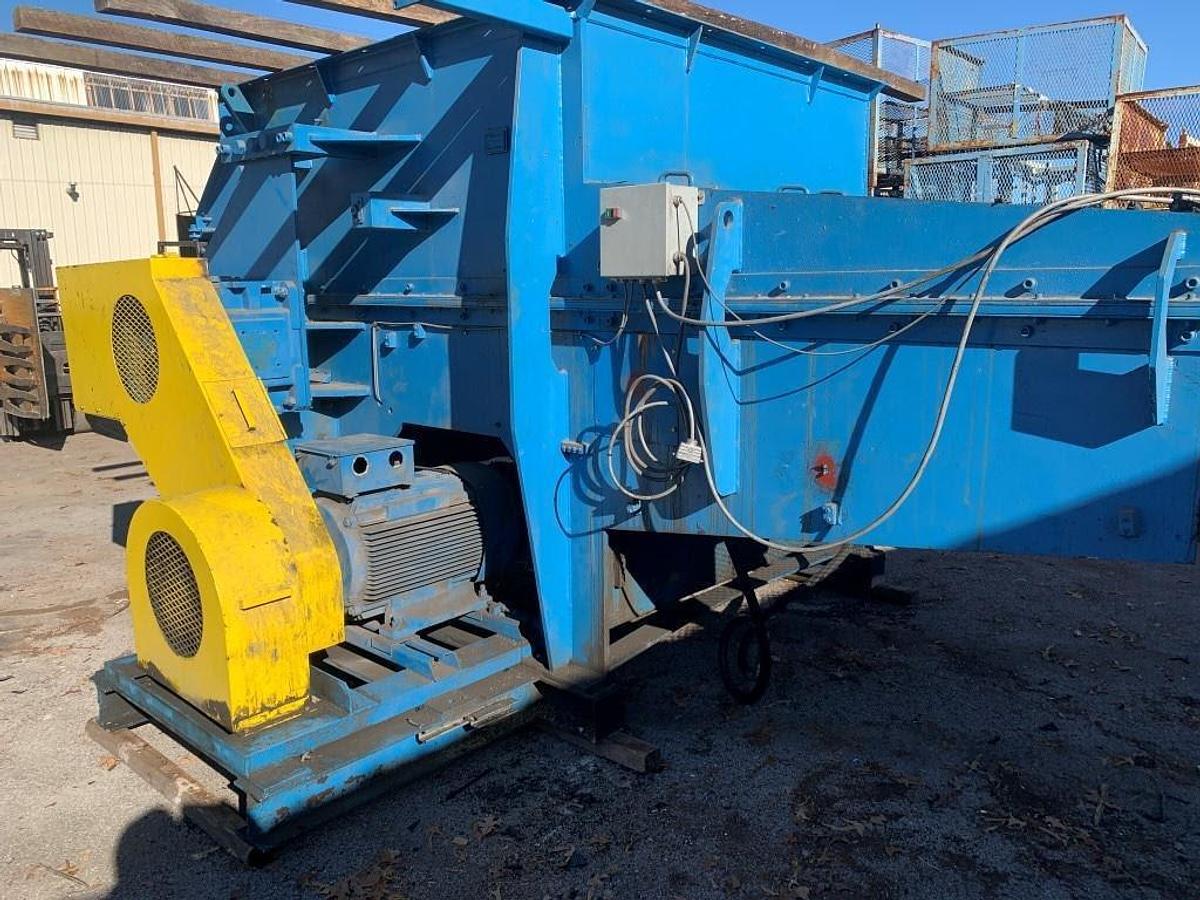 Used VECOPLAN SINGLE SHAFT SHREDDER 200HP MODEL RG78-200 / VAZ 220/200 KNF