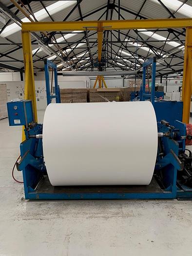 Used 65" ALAN DUFFY CENTER SURFACE SLITTER REWINDER 40" OD REWIND - PENDING ALS